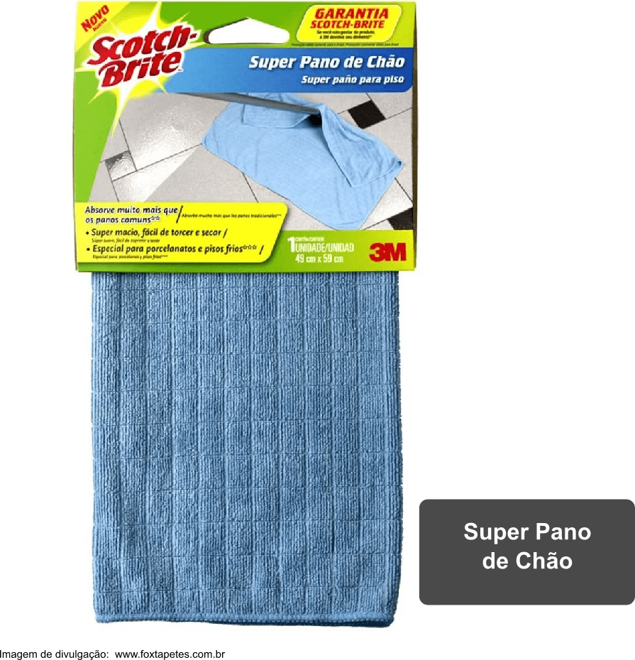 Super Pano de Chão Scotch-Brite™ - Azul - 49x59